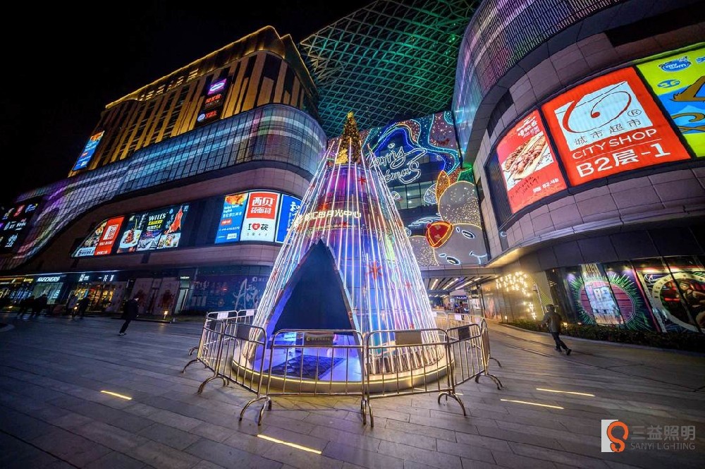 如何用灯光打造出绚丽多彩的商业街夜景